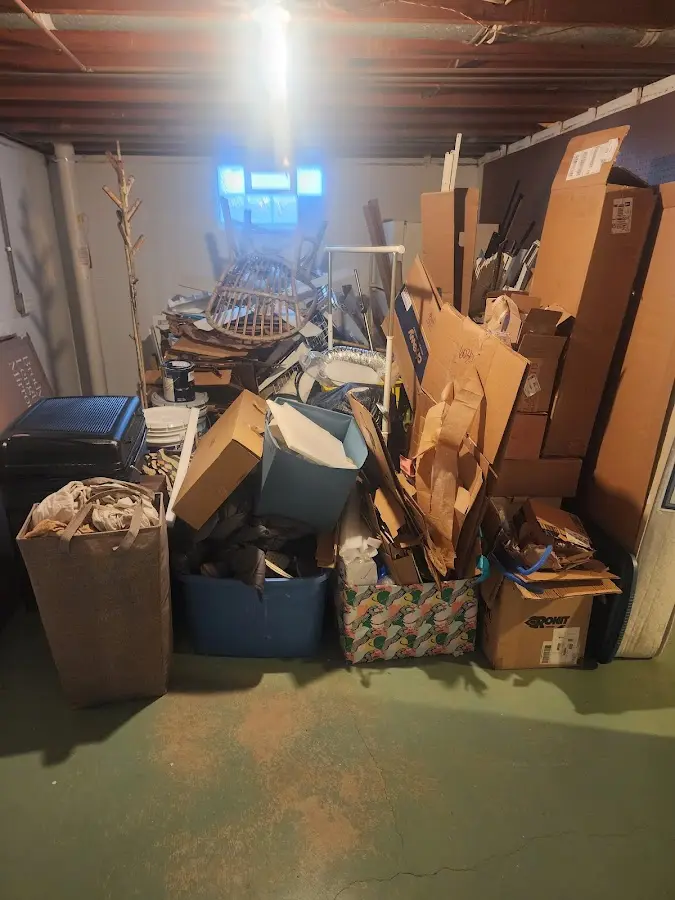 Roll-off dumpster container at job site for 20 Yard Dumpster Rental in Chalmette